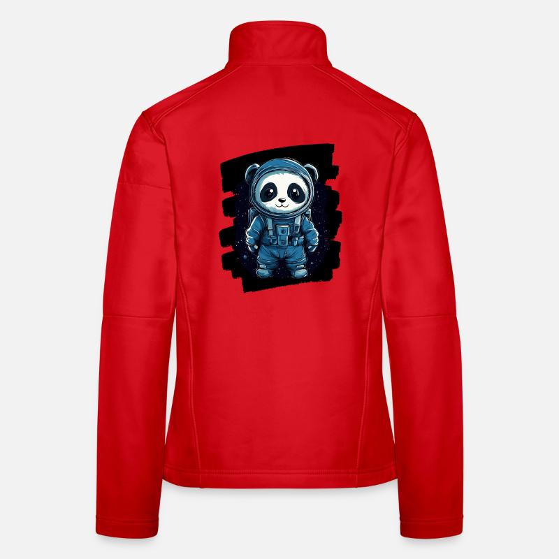 Panda Astronaut Women's Softshell Jacket