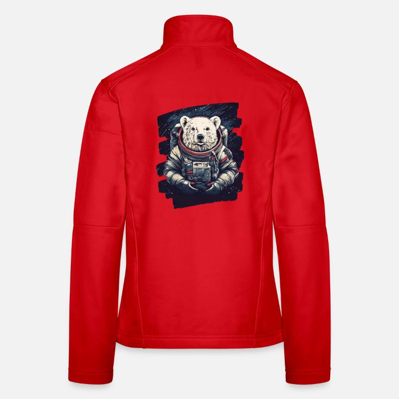 Eisbär Astronaut Frauen Softshelljacke