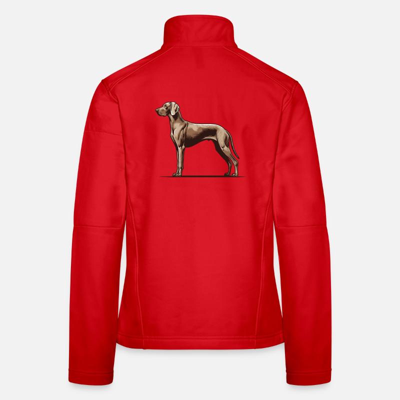 Weimaraner Veste en tissu softshell Femme