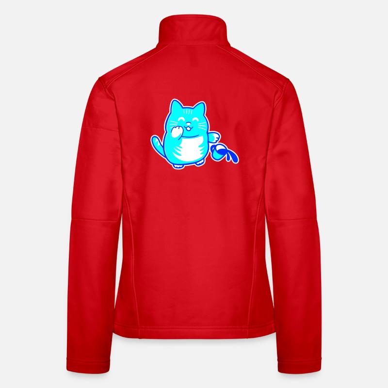 Chat farceur Veste en tissu softshell Femme