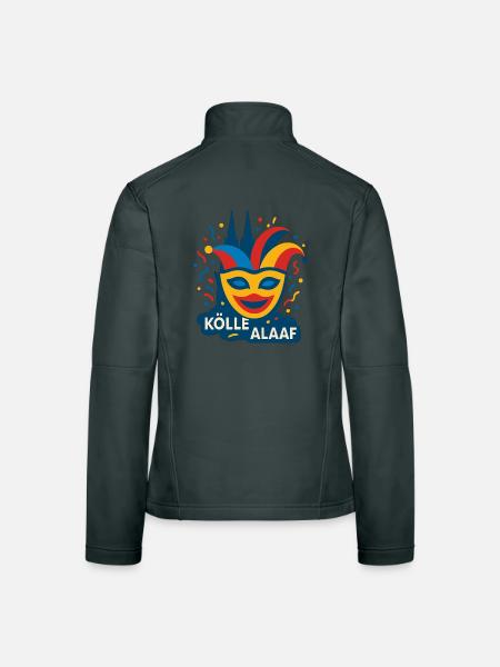 Kölle Alaaf! - Frauen Softshelljacke - Rot - Hinten