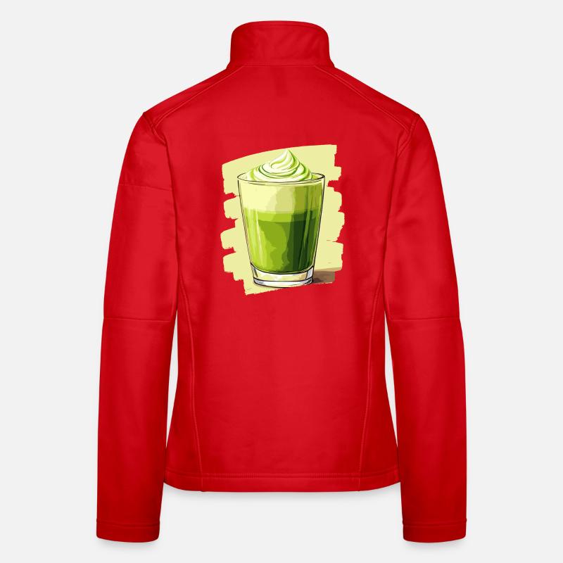 Matcha Latte Lover Thé vert Veste en tissu softshell Femme
