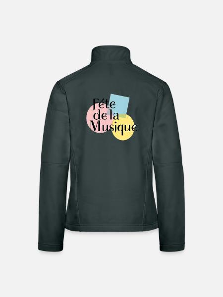 Pastel Music Festival - Women's Softshell Jacket - red - Back