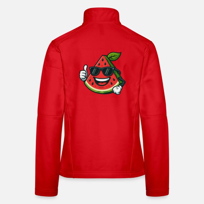 Refreshing Watermelon Summer Fruit Cool Thumb Women's Softshell Jacket