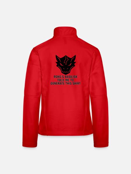 Generated by the Basilisk - Women's Softshell Jacket - red - Back