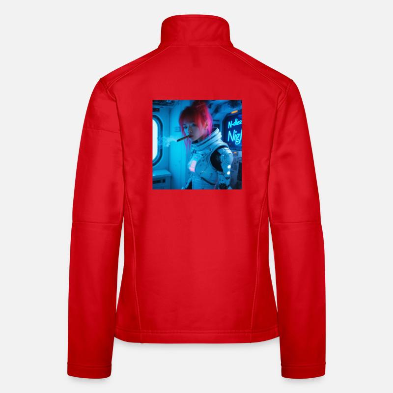 Space Soldier mit einer Zigarre Frauen Softshelljacke
