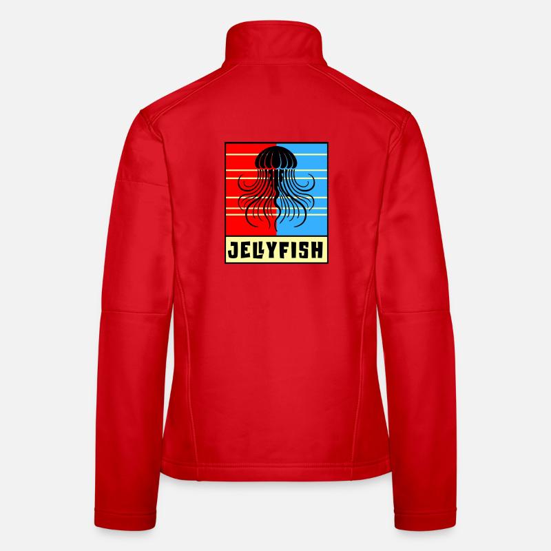 Méduse – Design rétro Veste en tissu softshell Femme