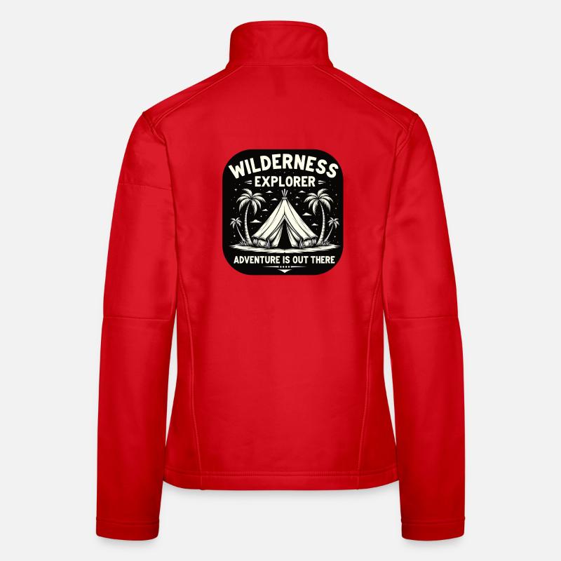 Camping Wilderness Explorer-Adventure is Out There - Frauen Softshelljacke - Rot
