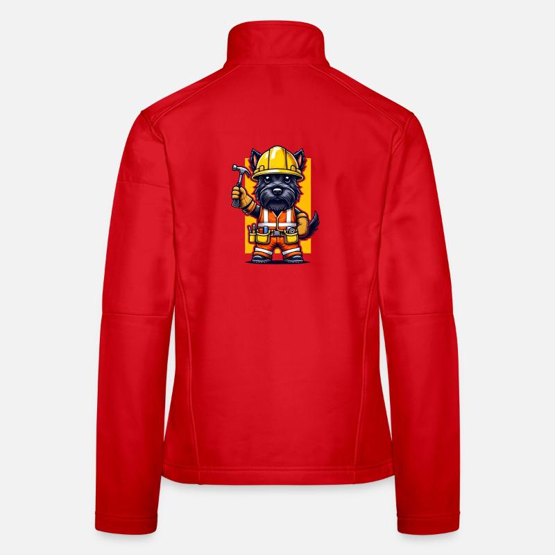 Scottish Terrier Bauarbeiter Frauen Softshelljacke