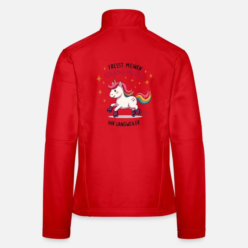 Rollschuh Einhorn Frauen Softshelljacke