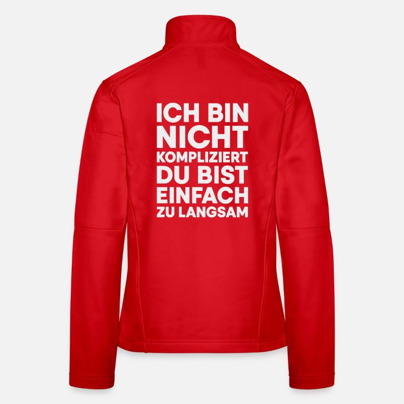 Ich bin nicht kompliziert Frauen Softshelljacke