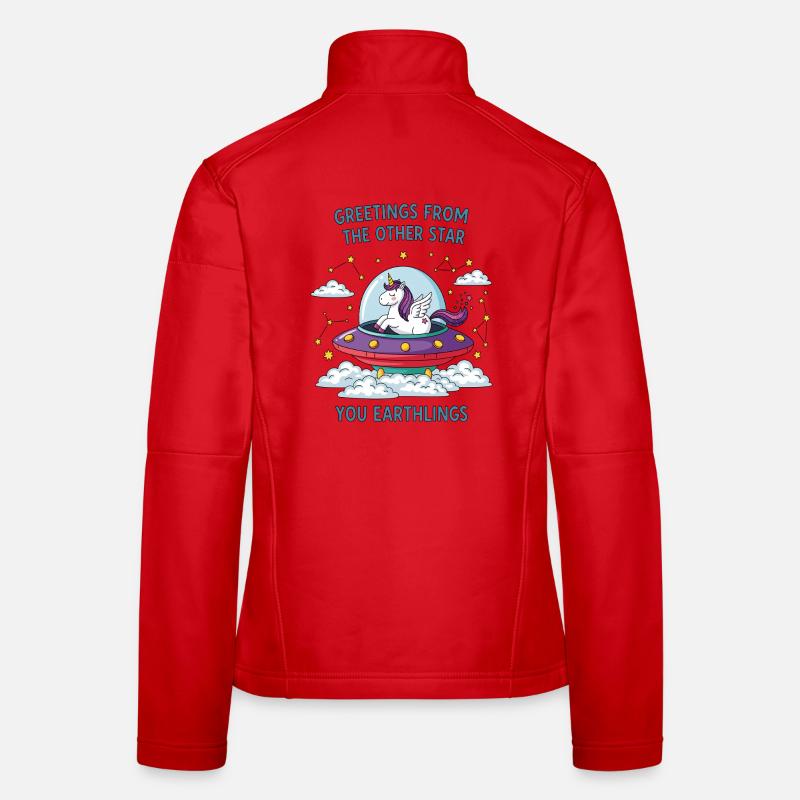 Licorne vue de l’espace Veste en tissu softshell Femme