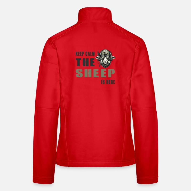 Mouton – Conception Keep Calm Veste en tissu softshell Femme