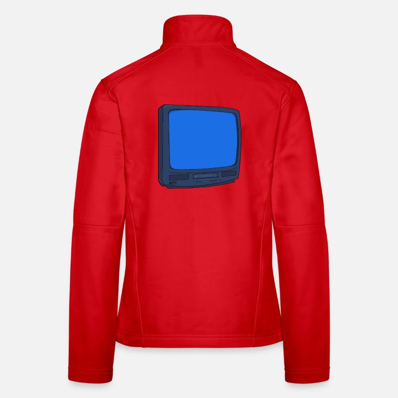 Röhrenfernseher Videorecorder Combo VHS Player Fernseher Nostalgisch Frauen Softshelljacke