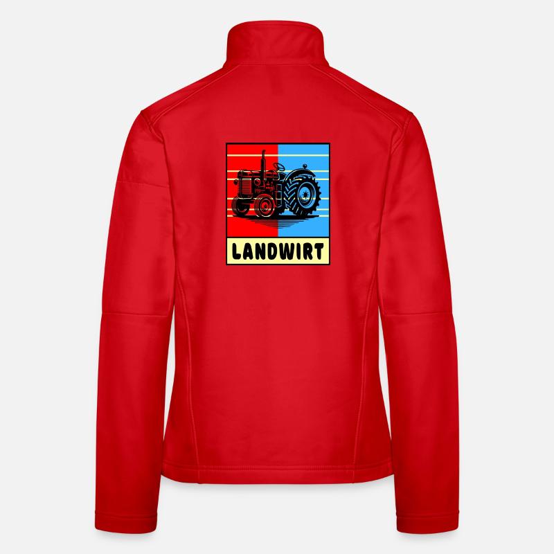 Tractor Farmer Design Women's Softshell Jacket