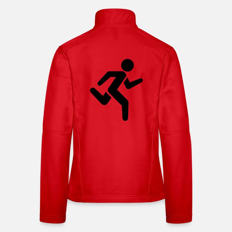 Running Icon | Run Silhouette Sport - Women's Softshell Jacket - red