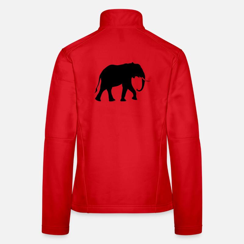 Éclipse Solaire Géométrique Impression Abstraite Veste en tissu softshell Femme