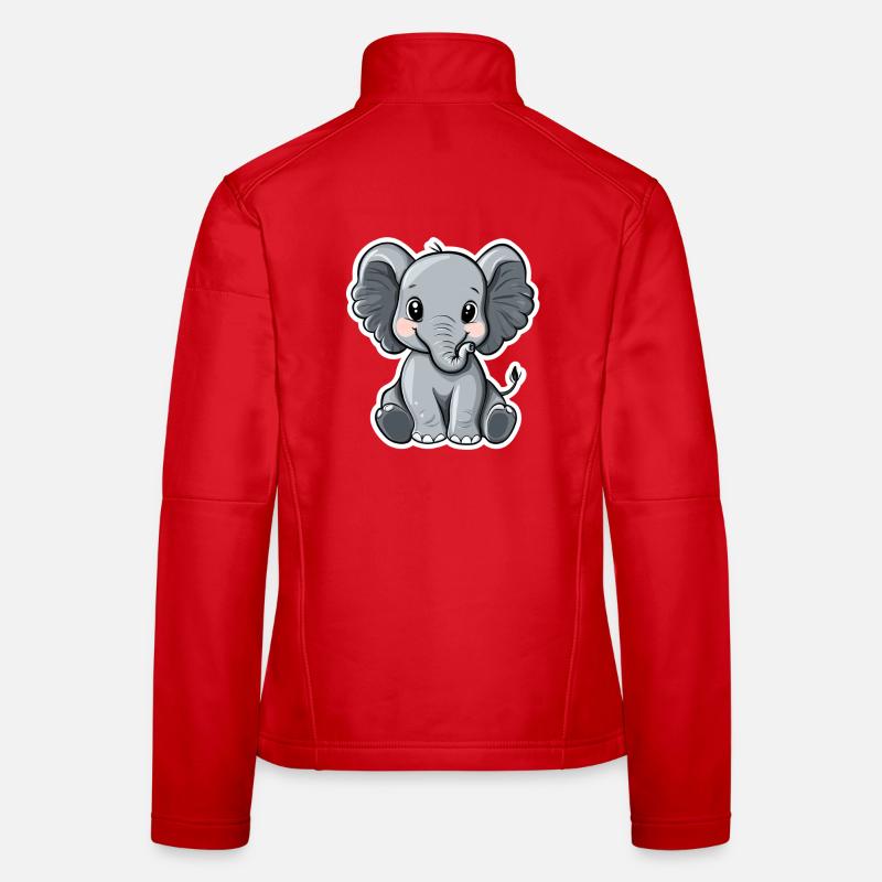 Éléphant Veste en tissu softshell Femme