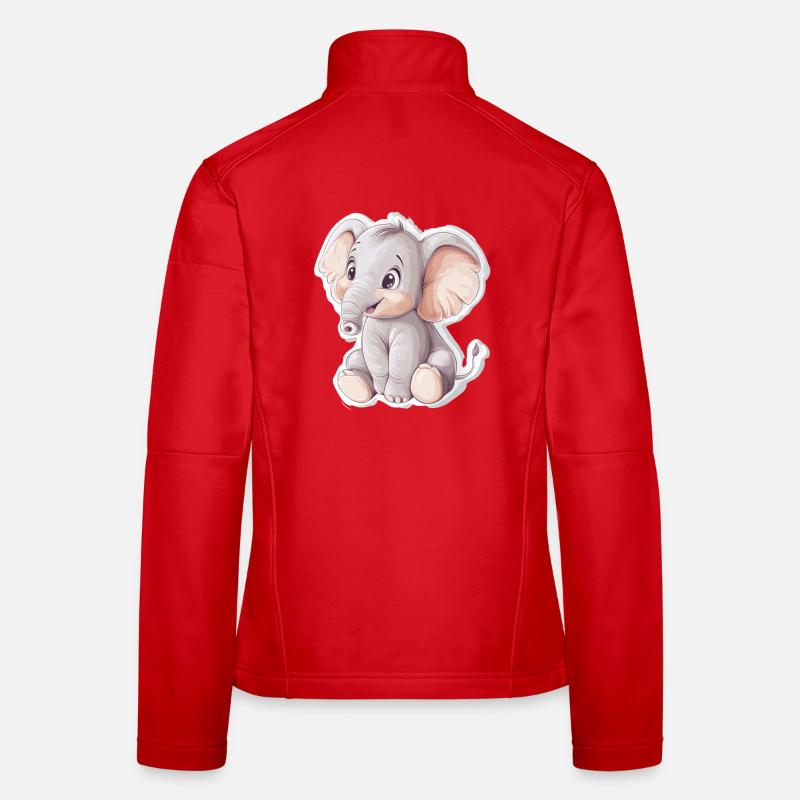 Éléphant Veste en tissu softshell Femme
