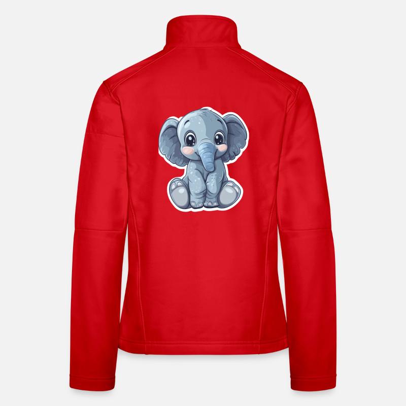 Éléphant Veste en tissu softshell Femme