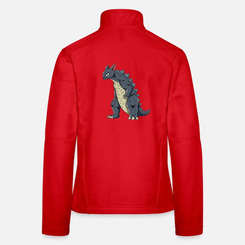 Katze als Echse Frauen Softshelljacke