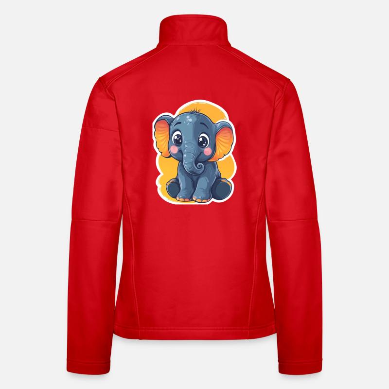 Éléphant Veste en tissu softshell Femme