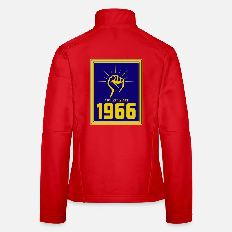 Retro Rebellion 1966 Motif Design - Women's Softshell Jacket - red