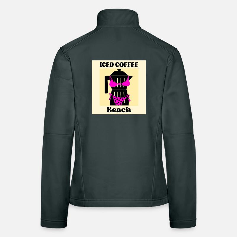 SOMMER STRAND ESPRESSO EISKAFFEE Frauen Softshelljacke