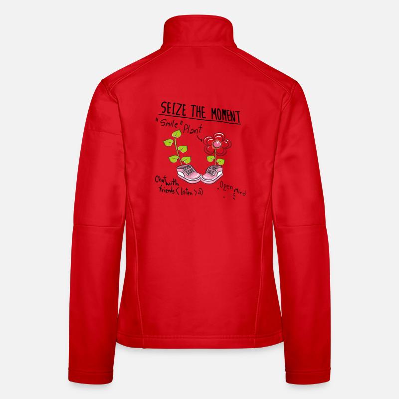seize the moment - Women's Softshell Jacket - red