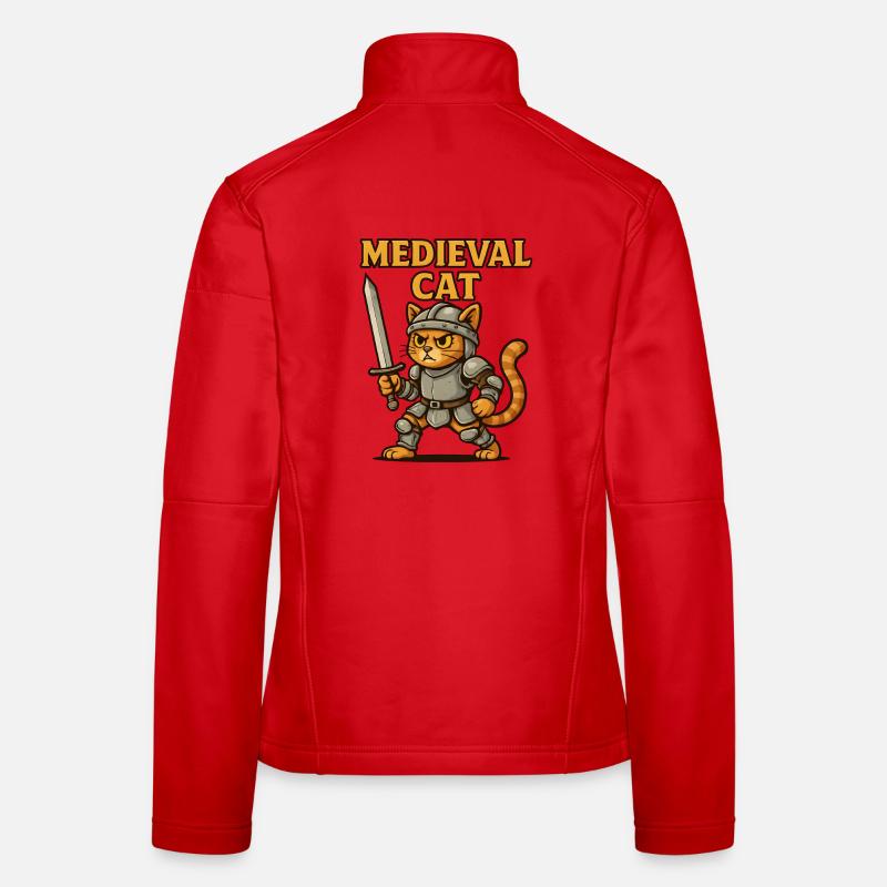 Mittelalter Katze Frauen Softshelljacke
