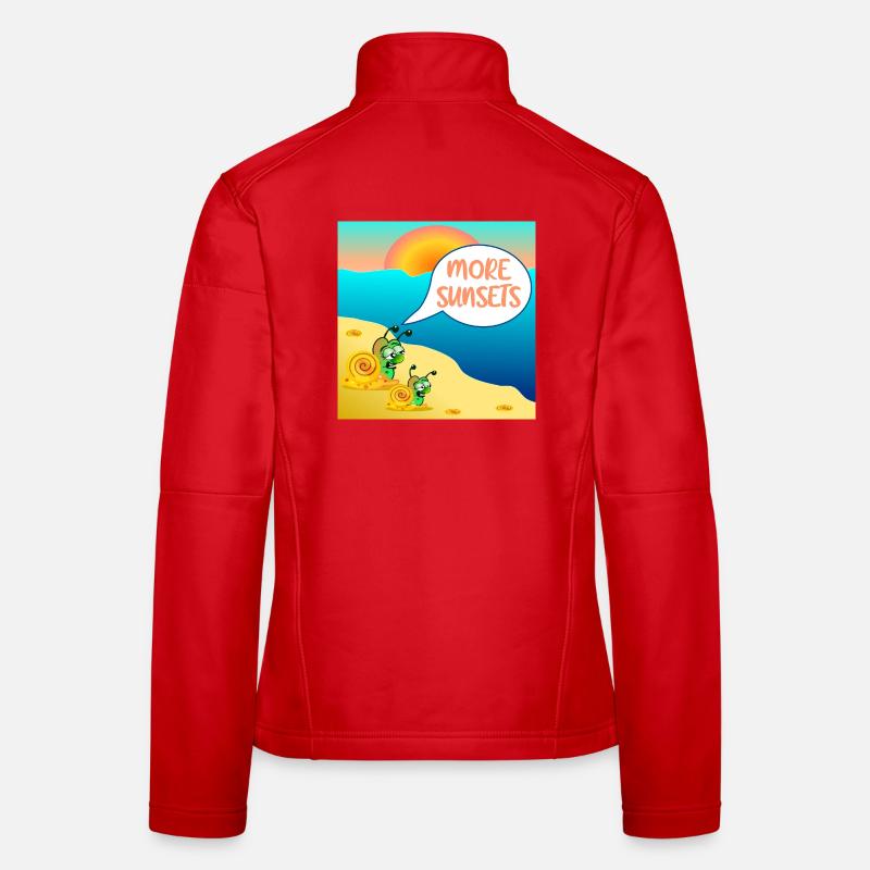 SUMMER SNAIL SUNSET COUPLE Women's Softshell Jacket