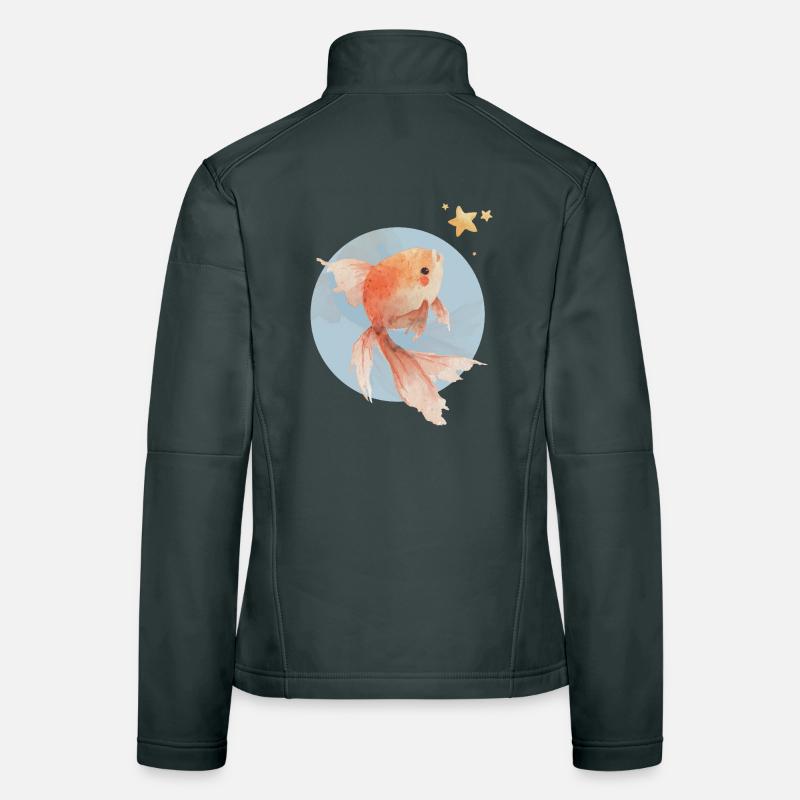 Goldfisch mit Weitblick Frauen Softshelljacke