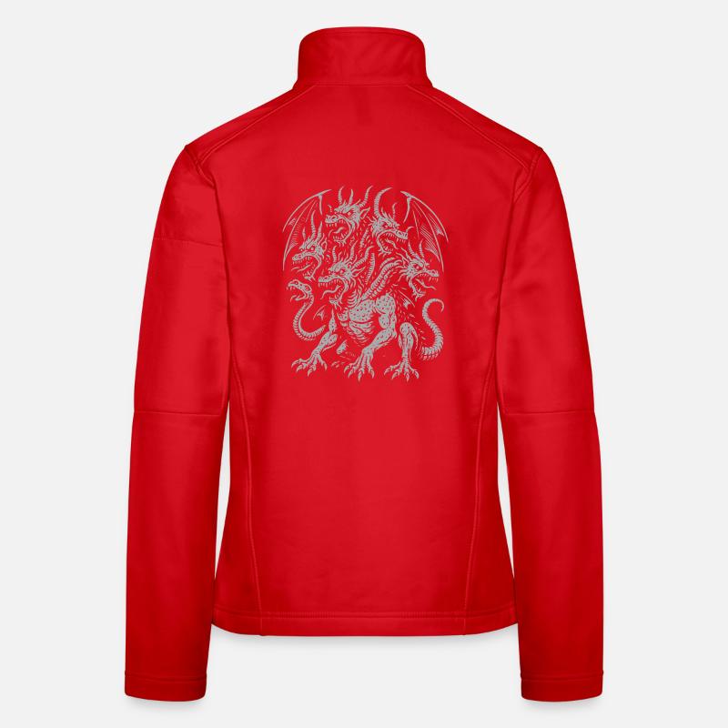 Bukavac -Mythical Multi-Headed Dragon Illustration Women's Softshell Jacket