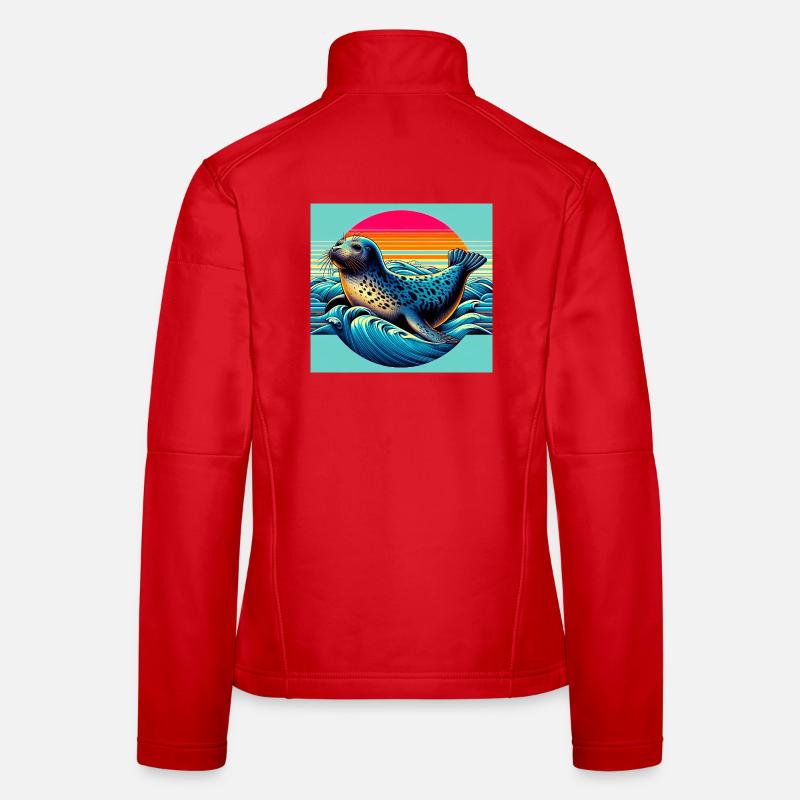 Phoque Veste en tissu softshell Femme