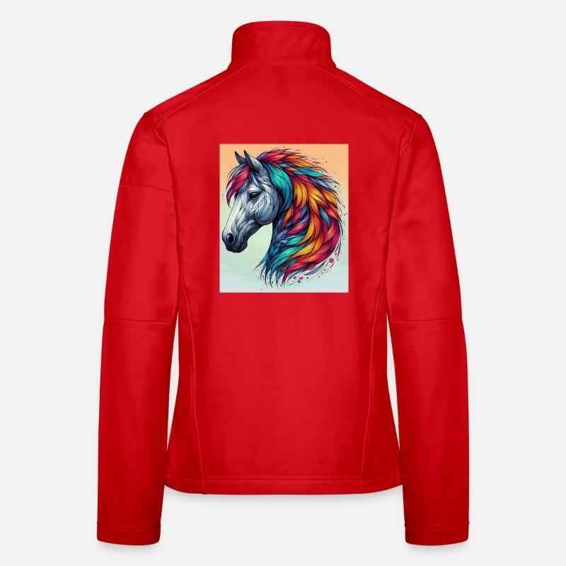 cheval Veste en tissu softshell Femme