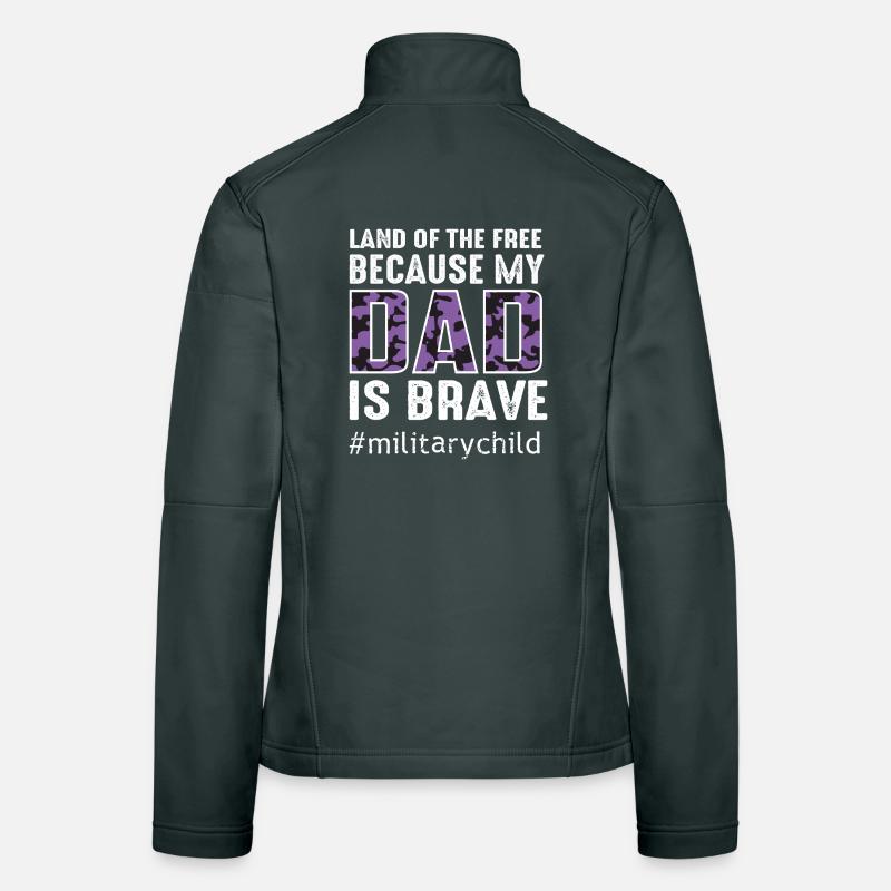 Enfants avec la conception de texte de camouflage militaire Veste en tissu softshell Femme