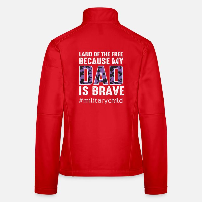Kinder mit militärischer Tarnung Textdesign Frauen Softshelljacke