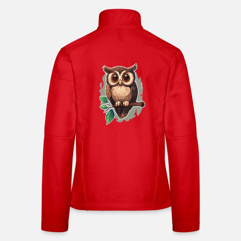 Eule Frauen Softshelljacke