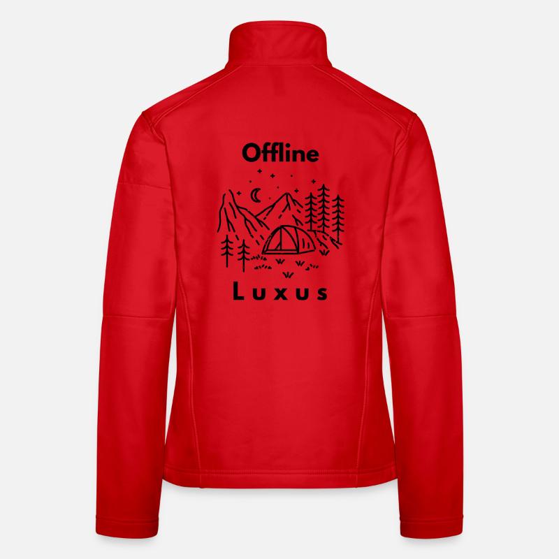 Offline camping is luxury Women's Softshell Jacket