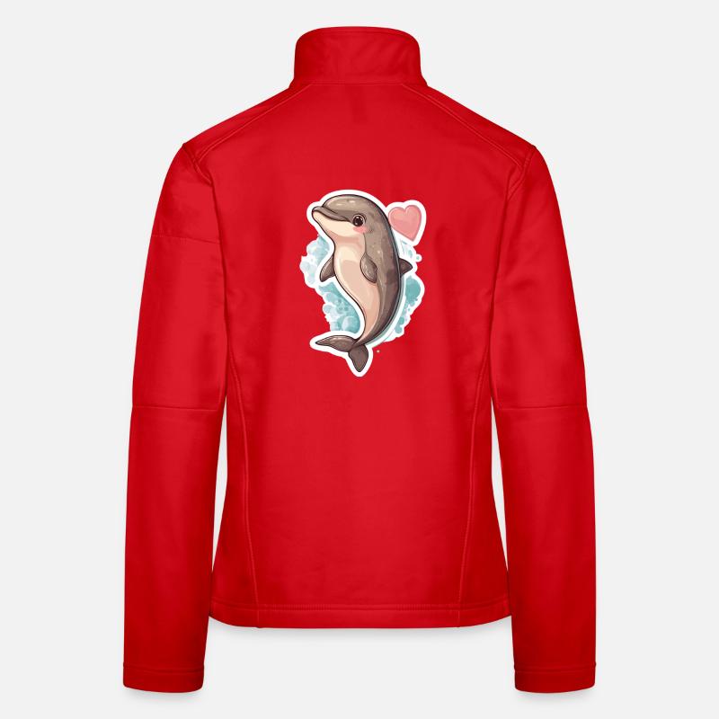 Dauphin Veste en tissu softshell Femme