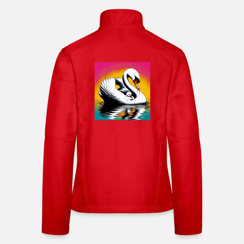 Schwan Frauen Softshelljacke