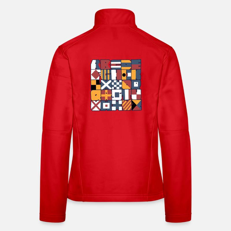 Nautical flags Women's Softshell Jacket