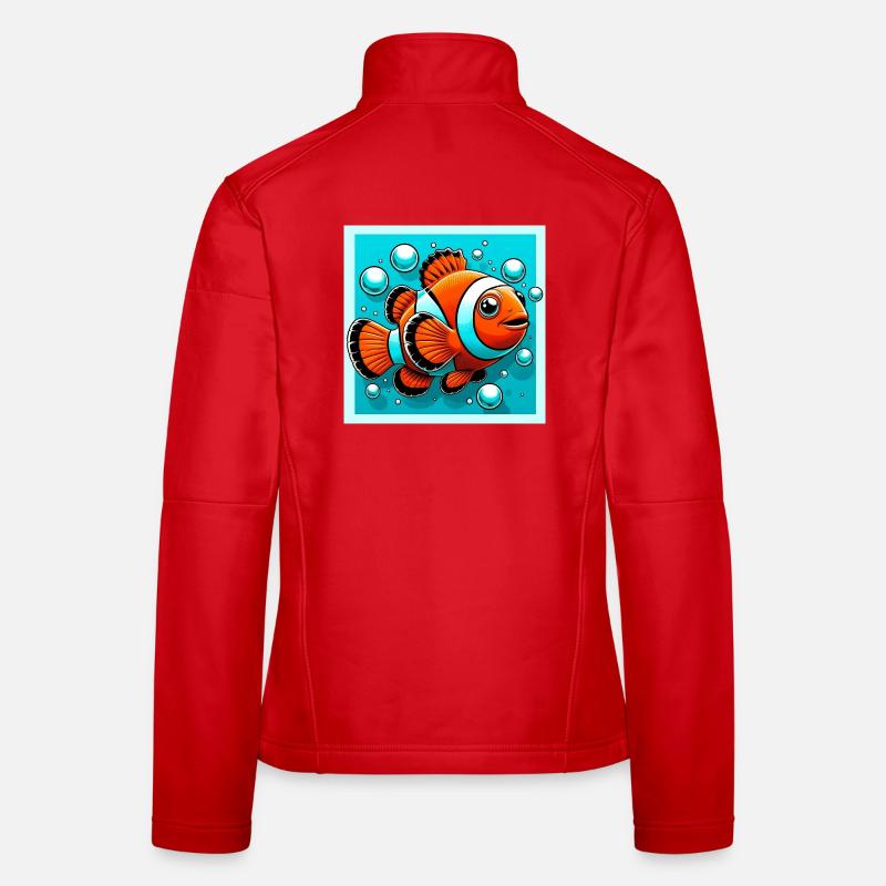 Clownfisch Frauen Softshelljacke