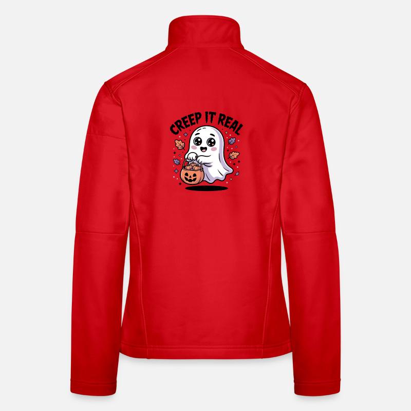Grusel es Echter süßer Geist - Frauen Softshelljacke - Rot