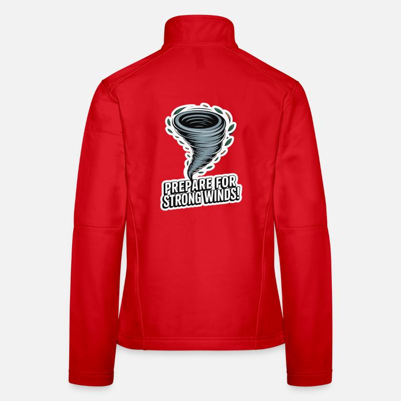Tornado Alert: Prepare for Strong Winds Women's Softshell Jacket