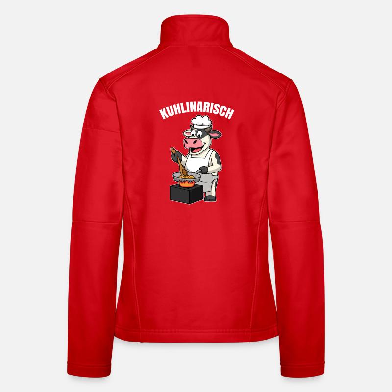 Chefkoch Kuh Kochen Koch Kuhlinarisch Frauen Softshelljacke