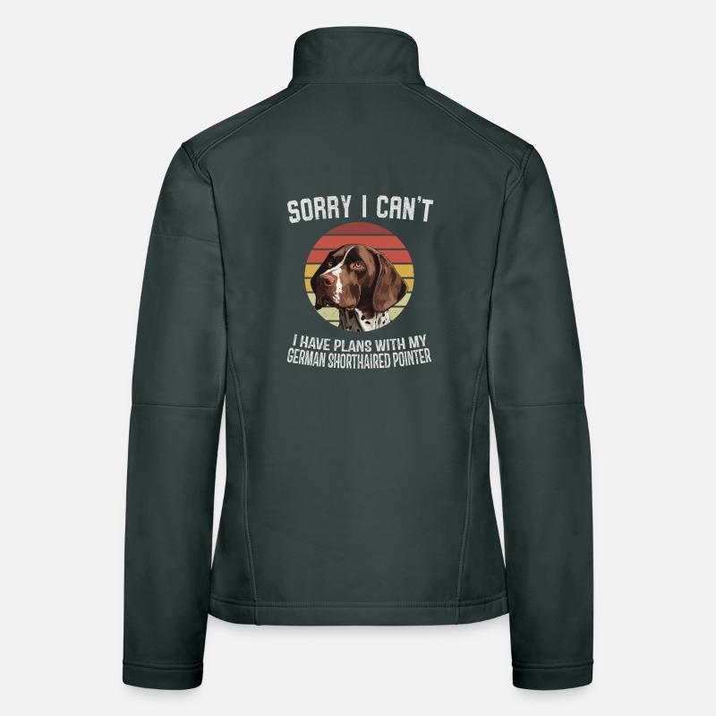German Shorthaired Pointer Humour Tee Women's Softshell Jacket