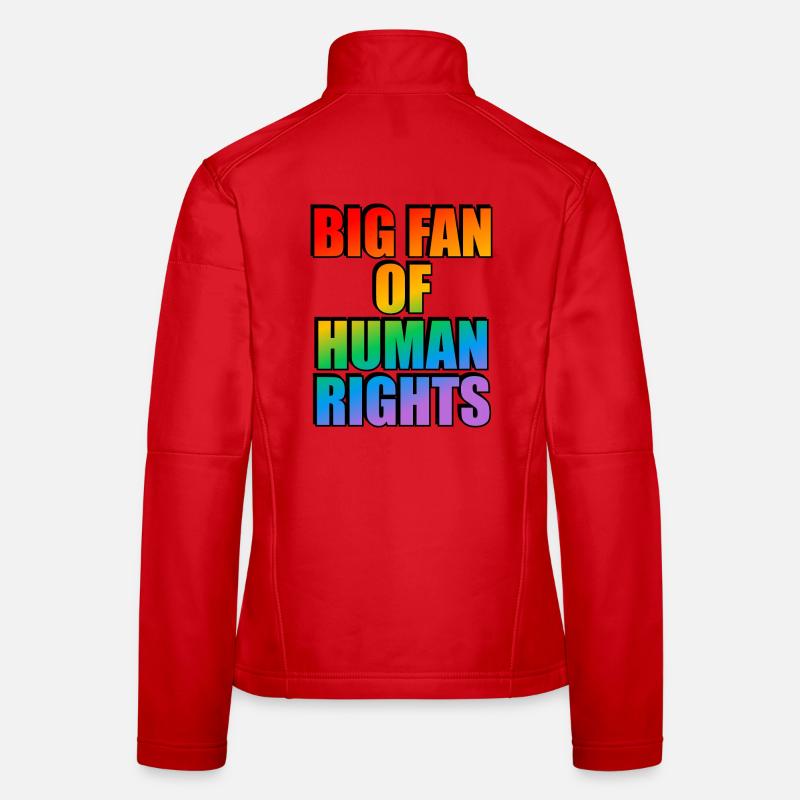 Rainbow Human Rights Celebration Tee Women's Softshell Jacket