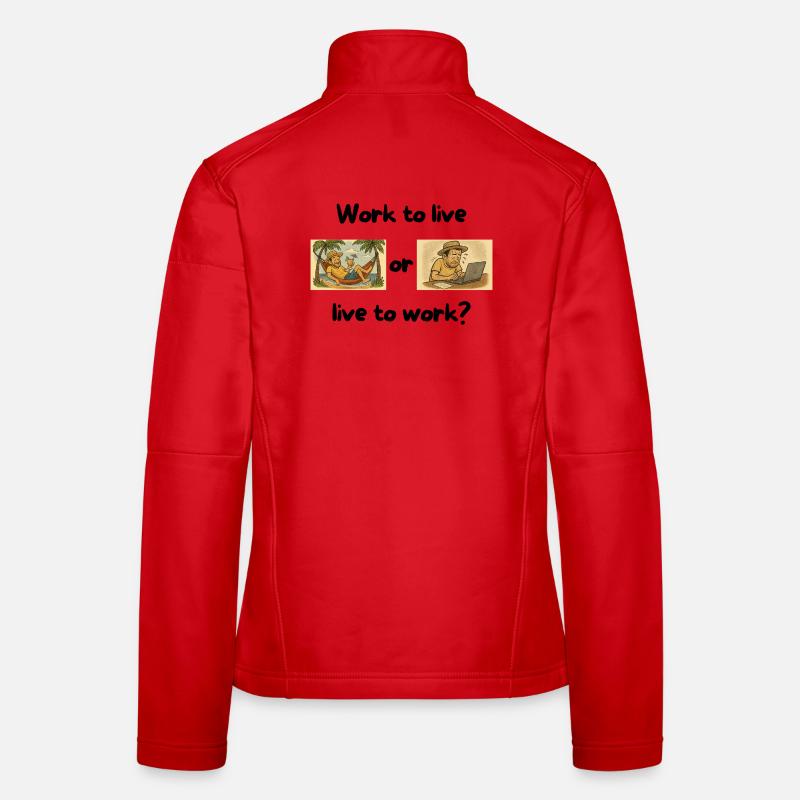 Escaping Routine: Relaxation vs Work Stress Women's Softshell Jacket