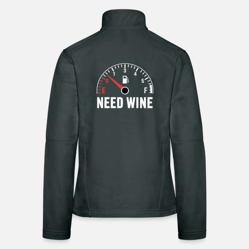 Tank empty – need wine now! Women's Softshell Jacket
